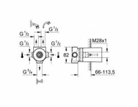 GROHE INVERSOR 5 VIAS EMPOTRADO